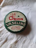 Oud blikje Orion vaseline, Ophalen of Verzenden