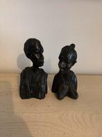 Handgesneden houten afrikaanse beelden, Ophalen of Verzenden