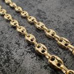 14 karaat gouden ketting koffieboon schakel, Sieraden, Tassen en Uiterlijk, Kettingen, Ophalen of Verzenden, Nieuw, Goud