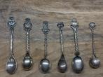 Zilver bestek 6 lepeltjes 2e gehalte., Antiek en Kunst, Ophalen of Verzenden, Zilver