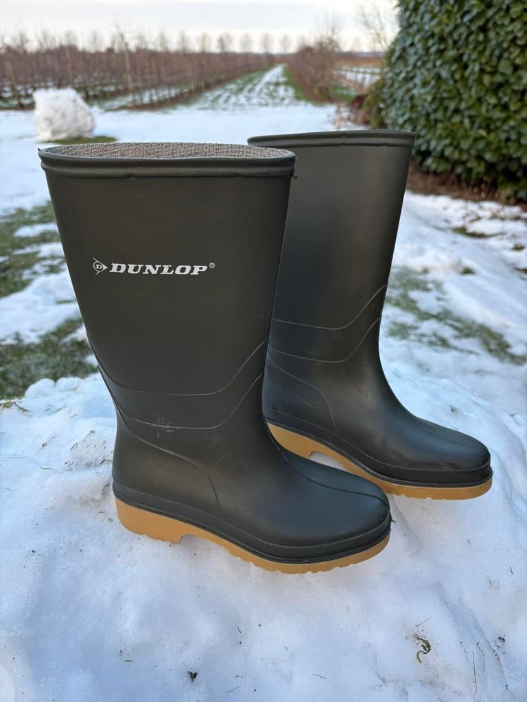 Dunlop regenlaars groen maat 33, Ophalen of Verzenden, Gebruikt, Jongen of Meisje, Laarzen