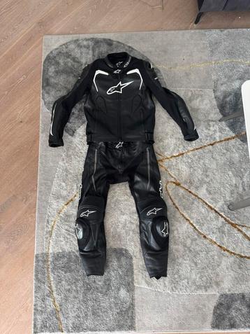 Alpinestars 2-delig leren motorpak  zwart/wit beschikbaar voor biedingen