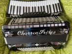Charron Frères waaierklavier 4 korig, Muziek en Instrumenten, Accordeons, Overige merken, Zo goed als nieuw, 120-bas, Met riemen