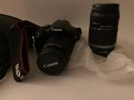 Canon EOS 450D + 2 objectieven + oplader en accu, Ophalen of Verzenden, Gebruikt, Standaardlens, Zoom
