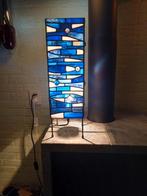 Tiffany zuillamp staande lamp blauw glas., Huis en Inrichting, Lampen | Vloerlampen, Ophalen of Verzenden, Nieuw, Glas