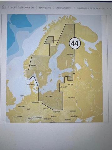 Navionics Gold XL9: 44XG Oostelijke Oostzee beschikbaar voor biedingen