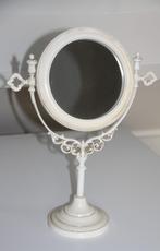 Brocante spiegel staande klassiek landelijk make-up, Minder dan 50 cm, Rond, Nieuw, Ophalen of Verzenden