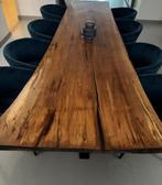 Boomstam Tafel Uniek, 100 tot 150 cm, Eikenhout, 200 cm of meer, Elegant modern