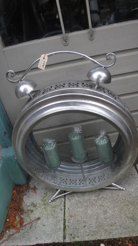 grote lantaarn voor 3 kaarsen, Antiek en Kunst, Curiosa en Brocante, Ophalen of Verzenden