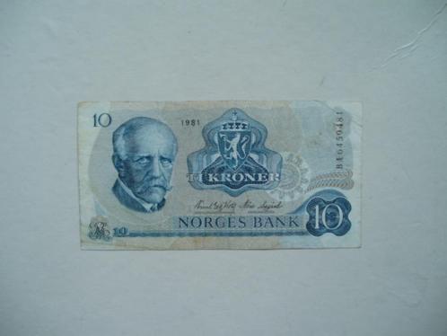 1536. Noorwegen, 10 kroner (1972-1984) Fridtjof Nansen., Postzegels en Munten, Bankbiljetten | Europa | Niet-Eurobiljetten, Los biljet