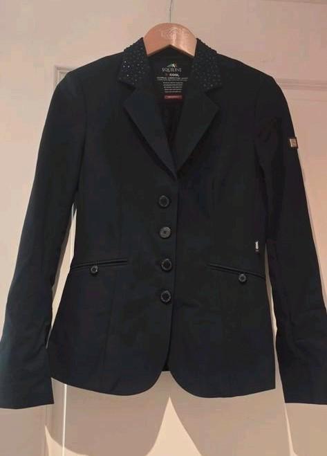 Equiline x cool wedstrijdjas Gioia blauw, Dieren en Toebehoren, Paardrijkleding, Zo goed als nieuw, Bovenkleding, Dressuur, Ophalen of Verzenden