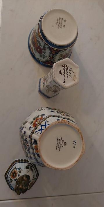 Delfts Blauwe Vazen/Potten - Decoratief beschikbaar voor biedingen