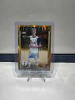 Lucas Bergvall Topps Chrome Gold Auto /50, Ophalen of Verzenden, Zo goed als nieuw, Buitenlandse clubs, Spelerskaart