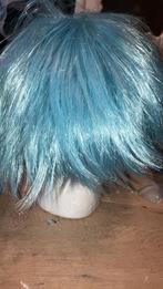 Blauw cosplay pruik, Hobby en Vrije tijd, Kostuums, Theaterbenodigdheden en LARP, Ophalen of Verzenden, Gebruikt