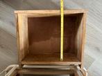 Houten Nachtkastje/Planten Standaard, Huis en Inrichting, Kasten | Ladekasten, Ophalen, Gebruikt, 1 of 2 laden, 50 tot 100 cm