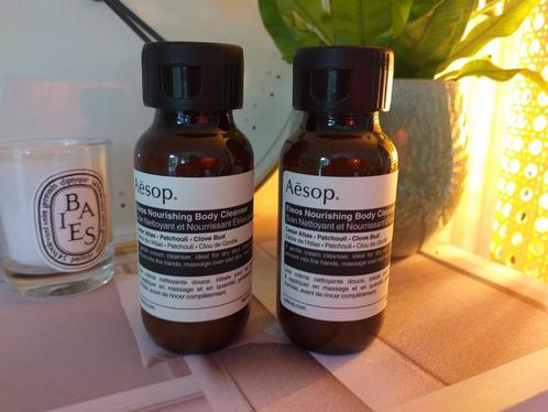 2 x 50 ML Aesop Eleos Body Cleanser voor 13,99 euro samen, Sieraden, Tassen en Uiterlijk, Uiterlijk | Lichaamsverzorging, Nieuw