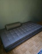 Grijze Daybed met Bolsterkussen, Huis en Inrichting, Banken | Sofa's en Chaises Longues, Ophalen, Eenpersoons, 75 tot 100 cm, Zo goed als nieuw