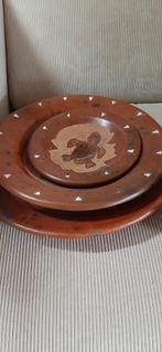 mooie houten bordjes en 3 schaaltjes voor pinda's, Ophalen of Verzenden