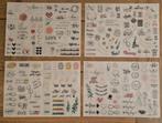 Bruiloft Gastenboek Stickers - 4 Vellen - Nieuw, Ophalen of Verzenden, Nieuw, Meerdere stickers