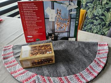 Kerst verlichting - kerstboomkleed - kerstboomrok beschikbaar voor biedingen