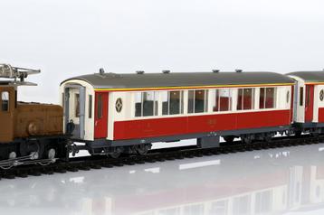 Bemo Rh.B. 4-delige Salonwagenset (Rood/Creme) (H0m) beschikbaar voor biedingen