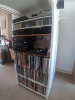 Stevige Lundia rek, stellingkast, wit, boekenrek, platen rek, Ophalen, Met plank(en), Gebruikt, 50 tot 100 cm