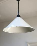 Vintage kegelvormige hanglamp van Massive - jaren 80 - wit, Gebruikt, Vintage, Ophalen of Verzenden, Metaal