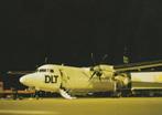 DLT Fokker 50 ansichtkaart (airline issue), Verzamelen, Luchtvaart en Vliegtuigspotten, Ophalen of Verzenden, Nieuw, Kaart, Foto of Prent