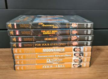 8 dubbel dvd's James Bond beschikbaar voor biedingen