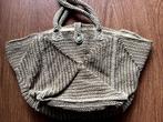 Schouder Tas gehaakt 2 kleuren beige/groen met binnenvak, Ophalen of Verzenden, Nieuw, Beige, Overige merken