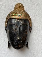 Boeddha Thailand Thaise buddha met strass hout handwerk, Verburgt Vintage, Gebruikt, Ophalen of Verzenden, https://verburgtvintage.nl/#contact