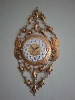 Antieke Wandklok met Phoenix Motief, Ophalen of Verzenden