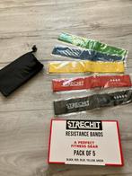 Nieuw in de verpakking 5 strechit weerstand banden + hoesje, Sport en Fitness, Fitnessmaterialen, Ophalen of Verzenden, Nieuw