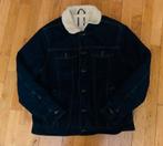 Donkerblauwe spijkerjas heren XL teddy voering, bijna nieuw, Ophalen of Verzenden, Nieuw, Maat 56/58 (XL), Blauw