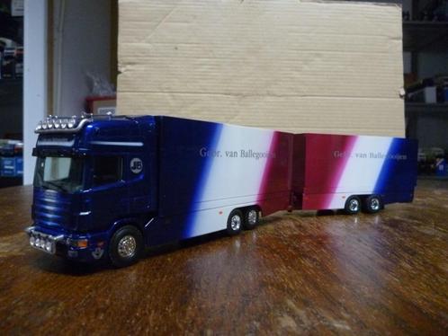 Tekno Scania 164 Gebr. van Ballegooijen, Hobby en Vrije tijd, Modelauto's | 1:50, Zo goed als nieuw, Bus of Vrachtwagen, Tekno