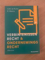 G.W. de Ruiter - Verbintenissenrecht & ondernemingsrecht, Ophalen of Verzenden, Zo goed als nieuw, G.W. de Ruiter; Robert Westra