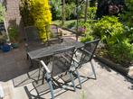 Tuinset (tafel + 4 stoelen), Ophalen, Gebruikt, Tuinset, Eettafel