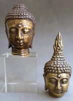 20ste eeuw Antiek Bronzen Thaise Buddha Boeddha Koppen Hoofd, Antiek en Kunst, Antiek | Koper en Brons, Ophalen, Brons