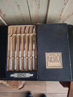 Gero Zilmeta diverse theelepel bestek opscheplepels in doos, Ophalen, Rvs of Chroom