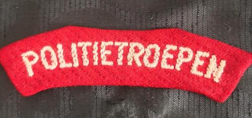Korps Politie troepen naamlint, Verzamelen, Militaria | Algemeen, Landmacht, Embleem of Badge, Nederland, Verzenden