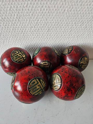 Set van 5 baodingballen / meridiaankogels beschikbaar voor biedingen