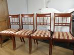 antieke eetkamerstoelen, Huis en Inrichting, Stoelen, Ophalen, Gebruikt, Bruin, Vier