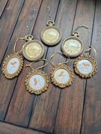 Vintage Horloge Ornamenten & Engel Fotolijstjes Set, Ophalen of Verzenden