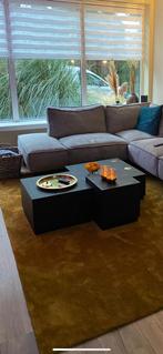 Woood Pim Bijzettafels - Zwart Essen Hout - Set van 3, Huis en Inrichting, Tafels | Salontafels, Ophalen, Gebruikt, 50 tot 100 cm