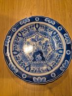 Delfs blauw wandbord groot, Ophalen of Verzenden
