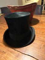 hoge zwarte antieke hoed, Antiek en Kunst, Antiek | Kleding en Accessoires, Ophalen of Verzenden, Dames, Overige merken