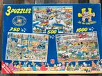 3 puzzels - Jan van Haasteren, Ophalen of Verzenden, Zo goed als nieuw