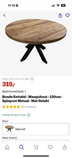 ‼️NIEUW‼️ Ronde eettafel 130, Huis en Inrichting, Tafels | Eettafels, Ophalen, 100 tot 150 cm, Rond, Nieuw