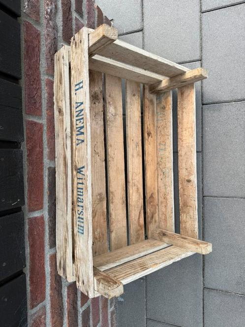 Brocante aardappelkistje / fruitkistje / bollenkistje, Huis en Inrichting, Woonaccessoires | Kisten, Gebruikt, Minder dan 50 cm