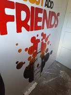 BACARDI bord, ,"Just add friends", groot, Verzamelen, Ophalen, Gebruikt, Reclamebord